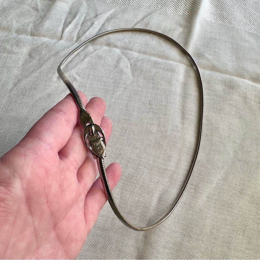 Vintage Unbranded Silver Chain Belt - Picture 2 of 2